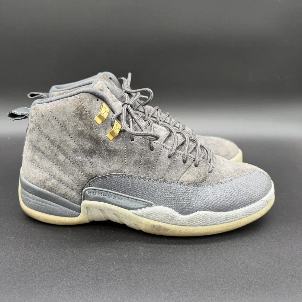 Nike Air Jordan 12 Retro Dark Grey Suede (2017) Mens Shoes Size 10.5 130690–005